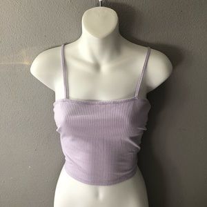 ribbed lilac shirt